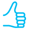 Icon | thumbs-up-good-blue