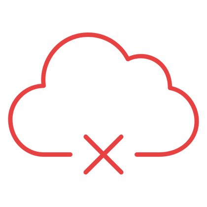 Icon, Graphic | cloud-red