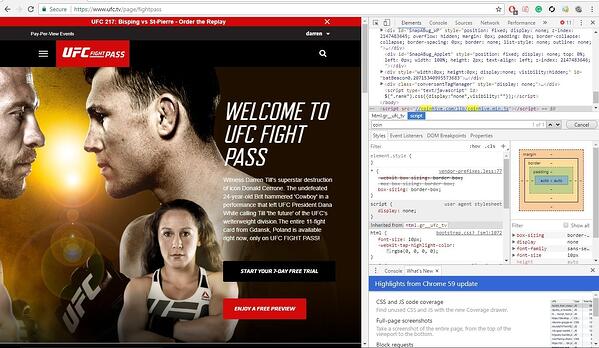 Cryptojacking code found on UFC fight pass